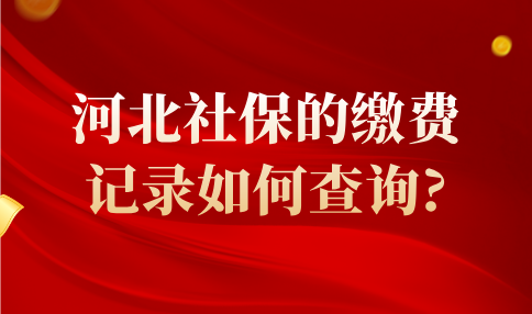 河北社保的缴费记录的查询方式